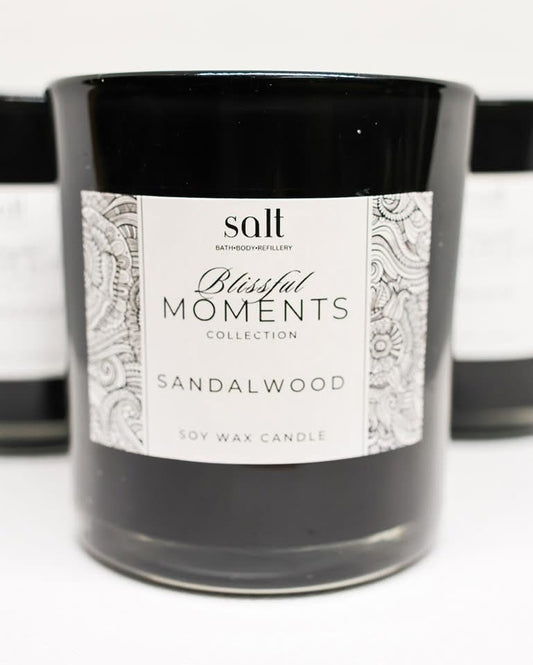 Blissful Moments Collection - Sandalwood Soy Wax Candle
