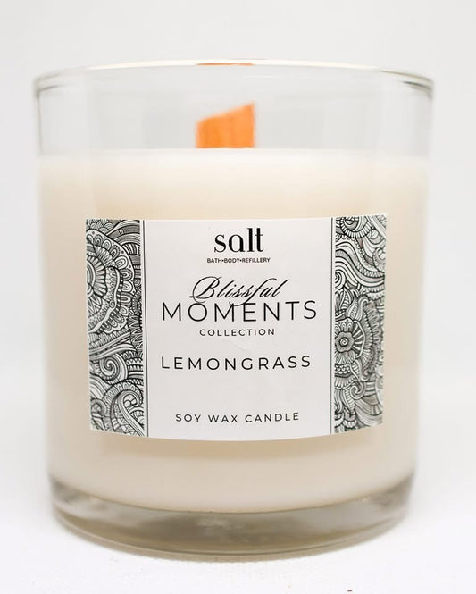 Blissful Moments Collection - Lemon Grass Soy Wax Candle