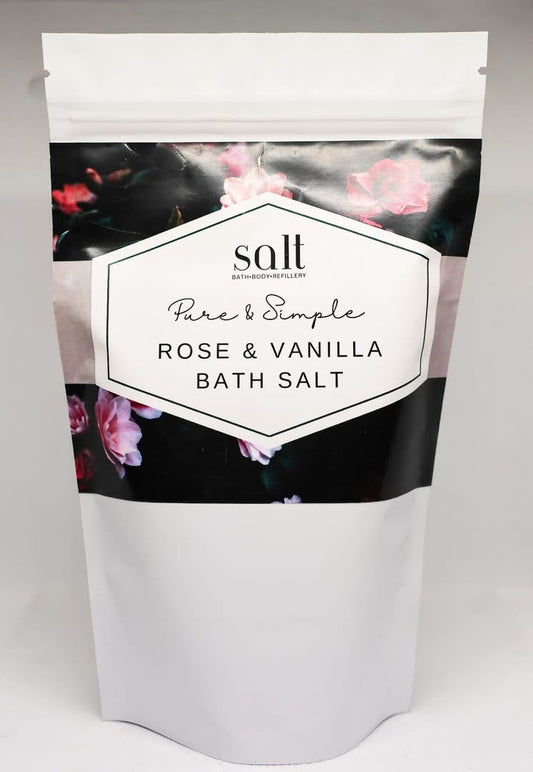 Pure & Simple - Rose & Vanilla Bath Salt 200g